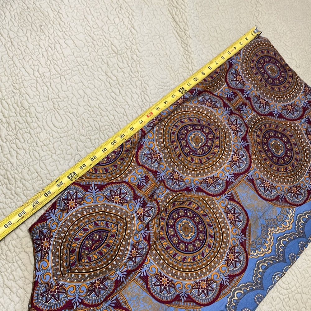 Bohemian border print wide leg wrap pants - Picture 6 of 6